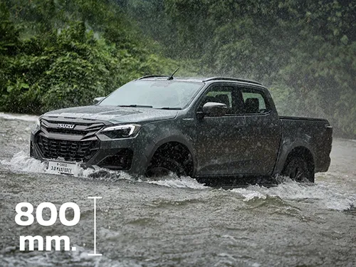 ลุยน้ำได้สูงสุด 800 มิลลิเมตร